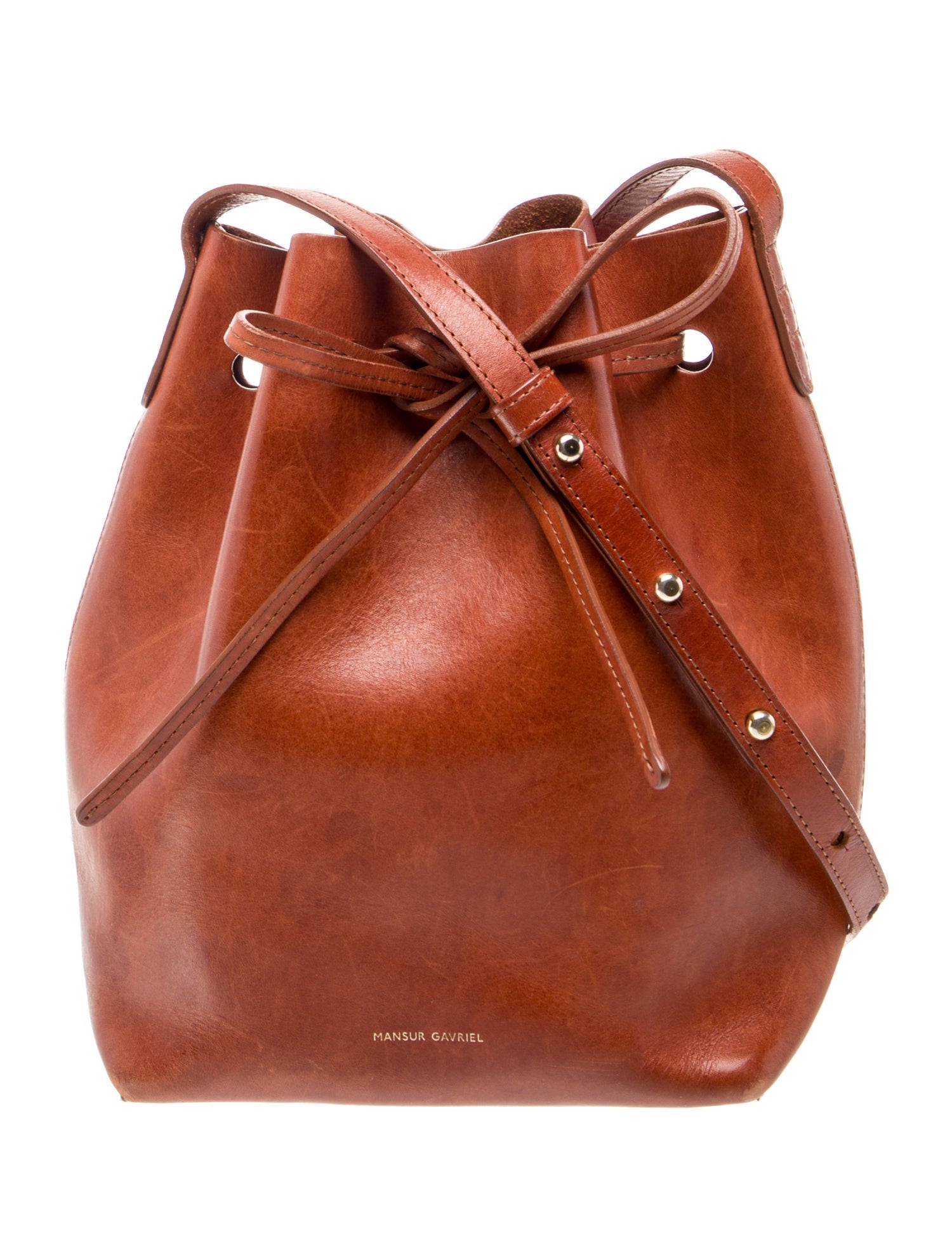 Mansur Gavriel Leather Bucket Bag