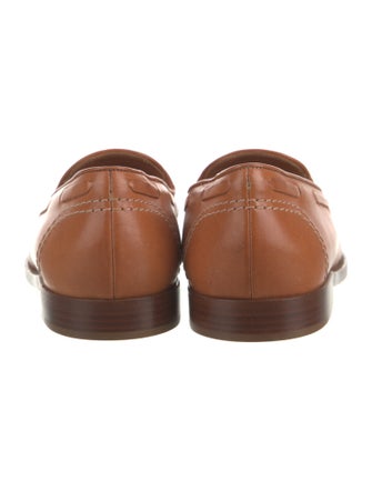 Mansur Gavriel Leather Tassel Accents Loafers