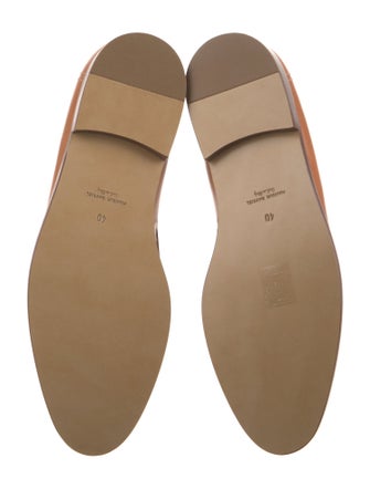 Mansur Gavriel Leather Tassel Accents Loafers