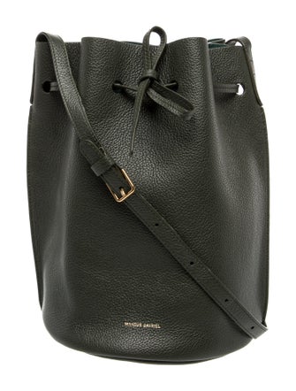 Mansur Gavriel Saffiano Leather Bucket Bag