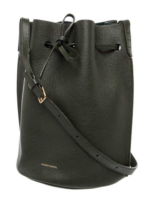 Mansur Gavriel Saffiano Leather Bucket Bag