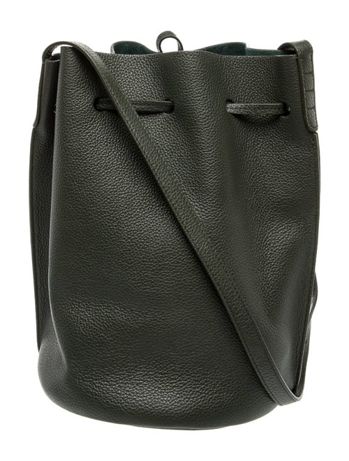 Mansur Gavriel Saffiano Leather Bucket Bag