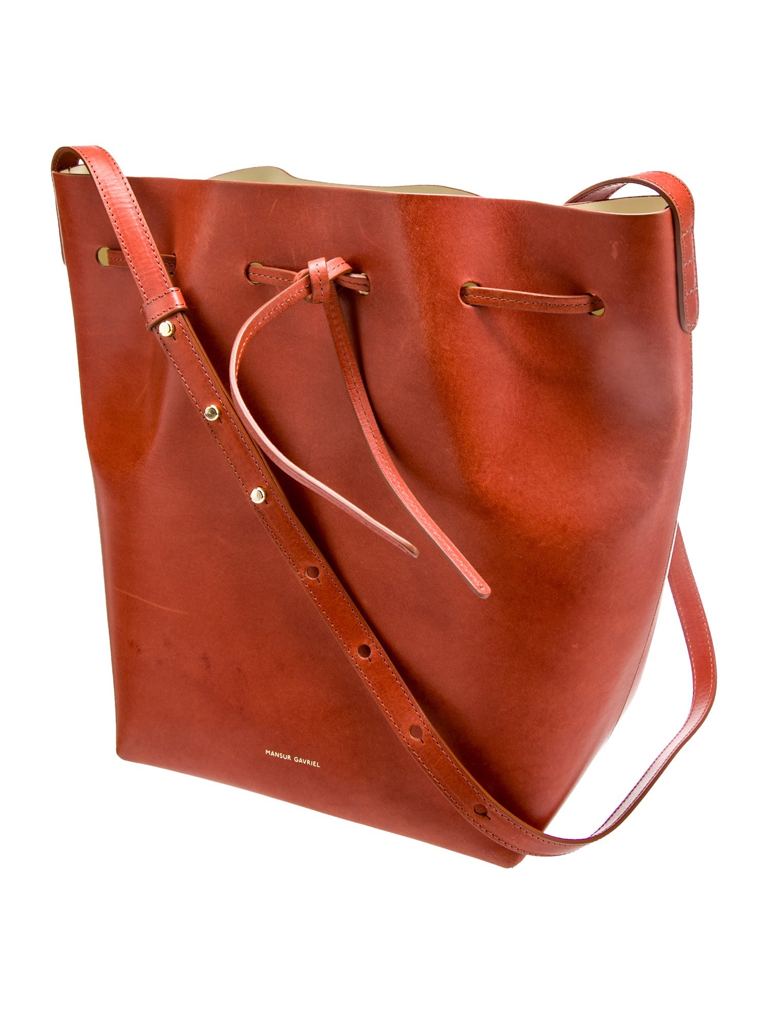 Mansur Gavriel Leather Bucket Bag
