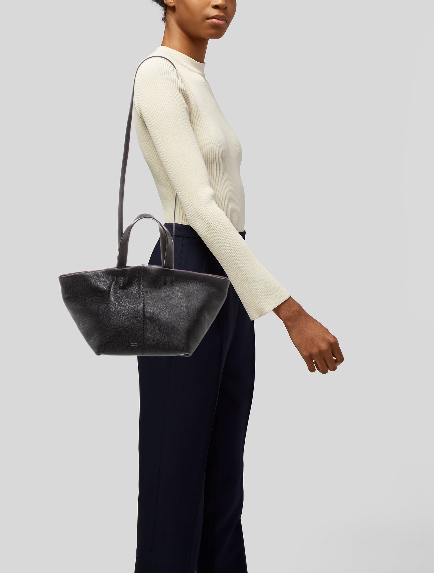 Mansur Gavriel Leather Top Handle Bag