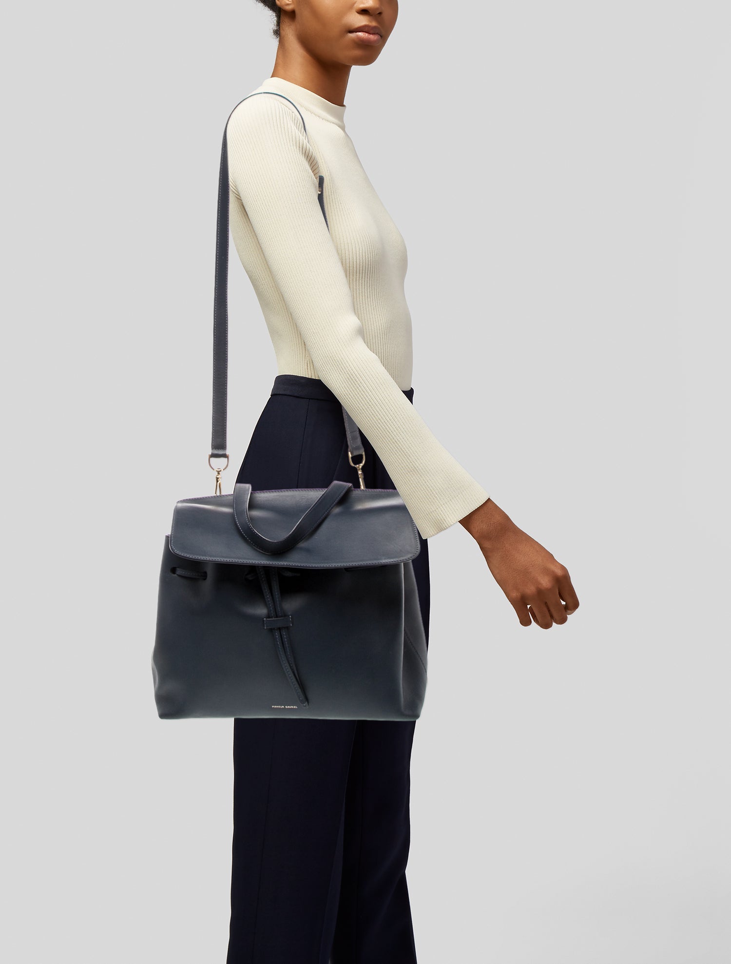 Mansur Gavriel Leather Top Handle Bag