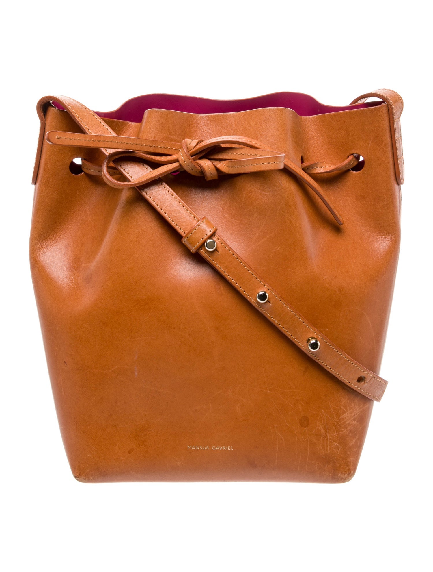 Mansur Gavriel Leather Bucket Bag