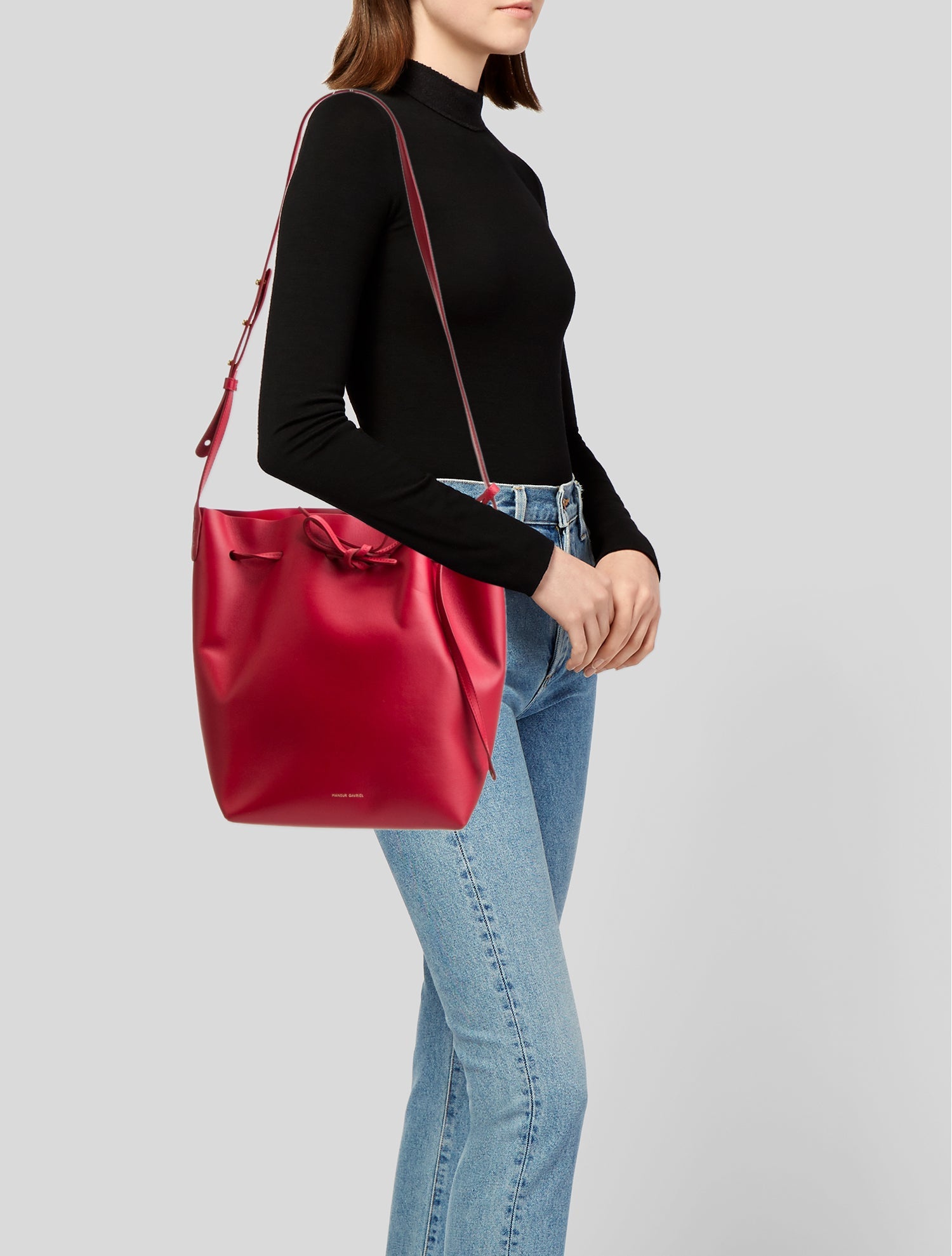 Mansur Gavriel Leather Shoulder Bag