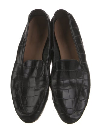 Mansur Gavriel Embossed Leather Loafers