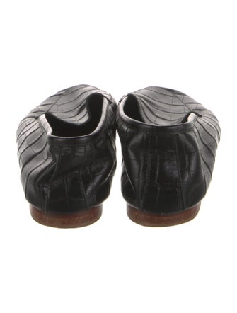 Mansur Gavriel Embossed Leather Loafers