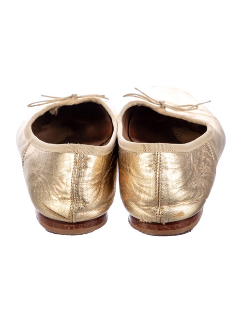 Mansur Gavriel Leather Bow Accents Ballet Flats