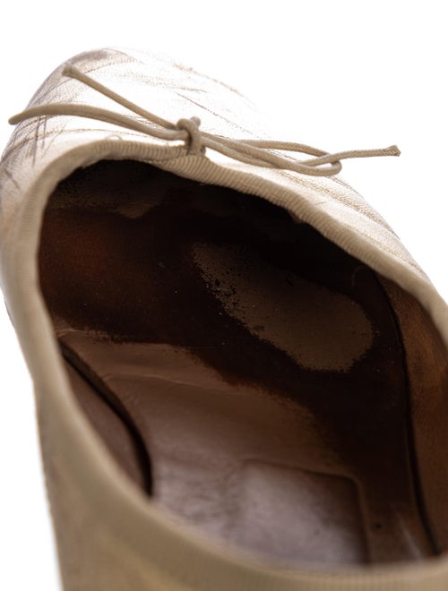 Mansur Gavriel Leather Bow Accents Ballet Flats