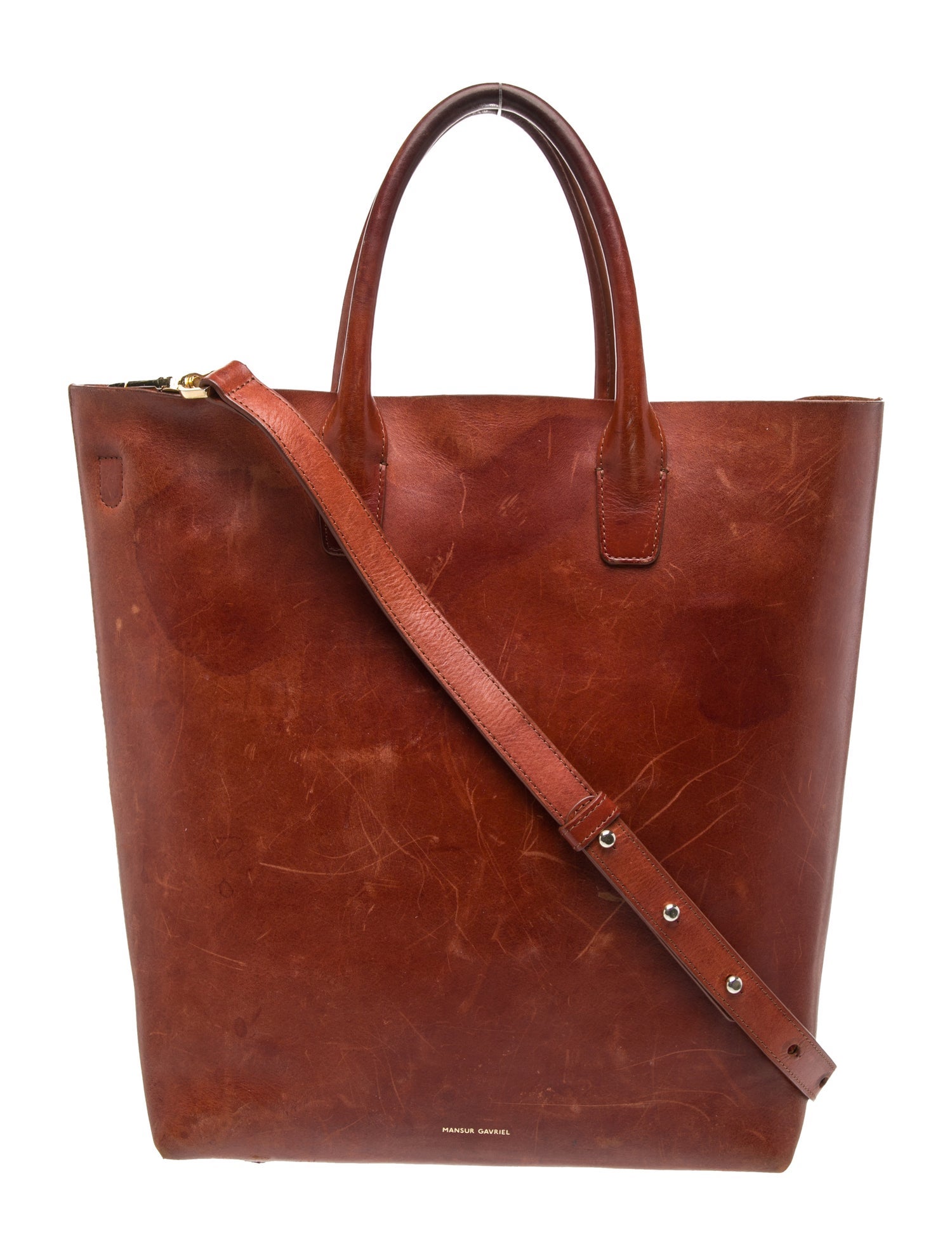 Mansur Gavriel Leather Top Handle Bag