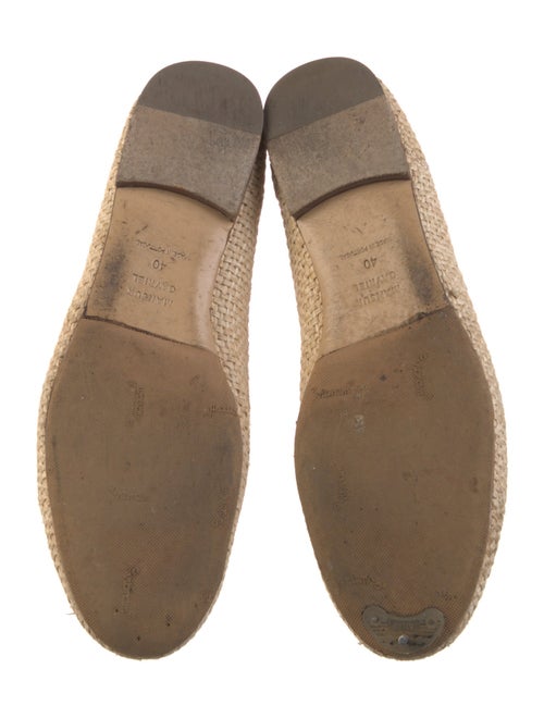 Mansur Gavriel Raffia Bow Accents Ballet Flats