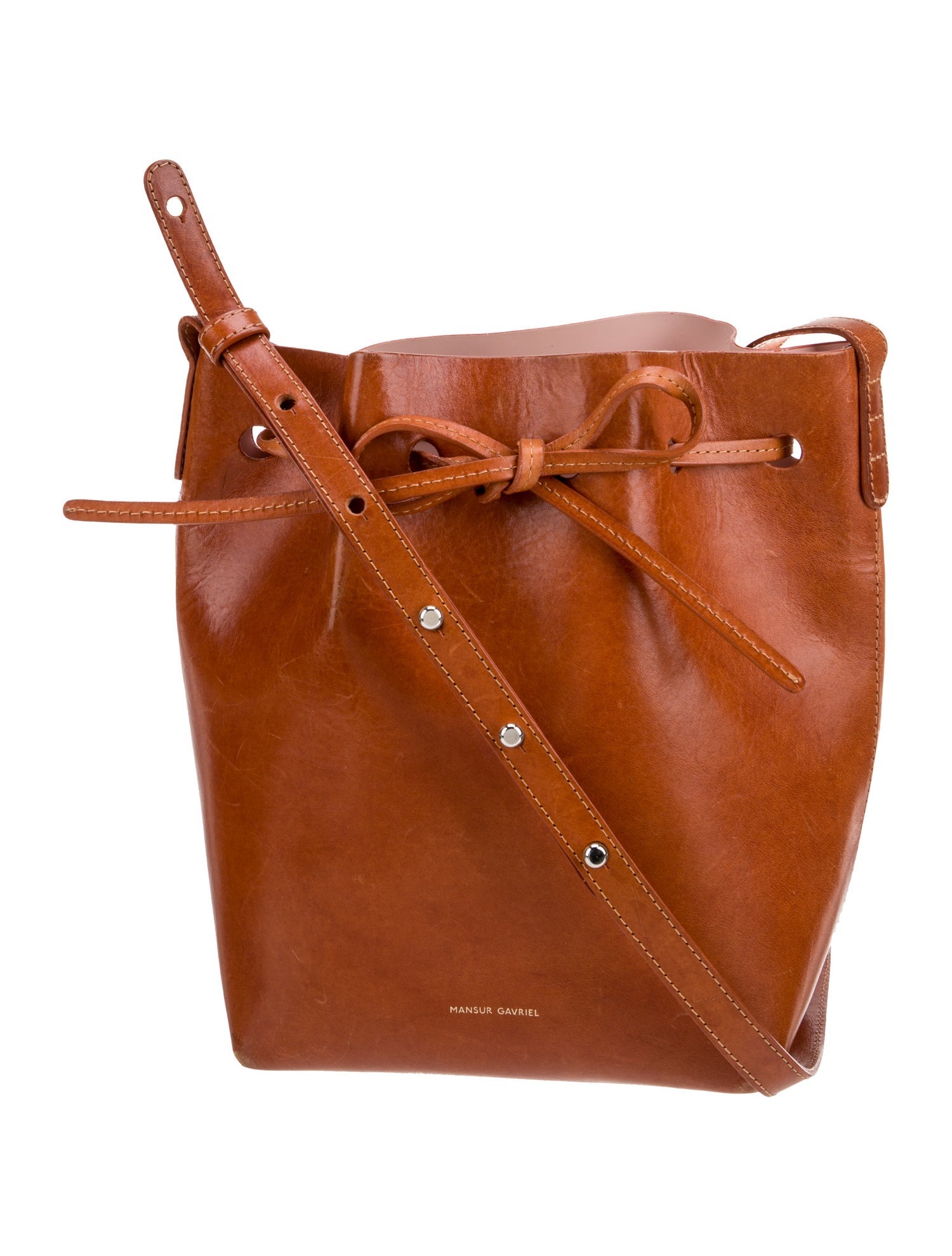 Mansur Gavriel Leather Bucket Bag