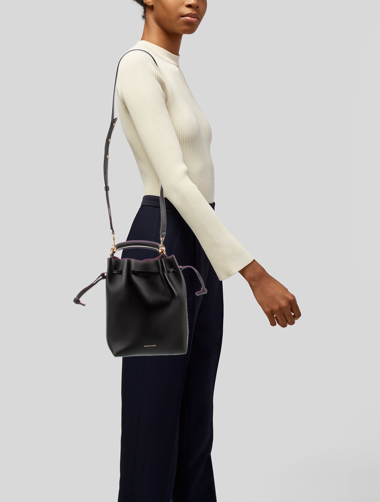 Mansur Gavriel Leather Top Handle Bag