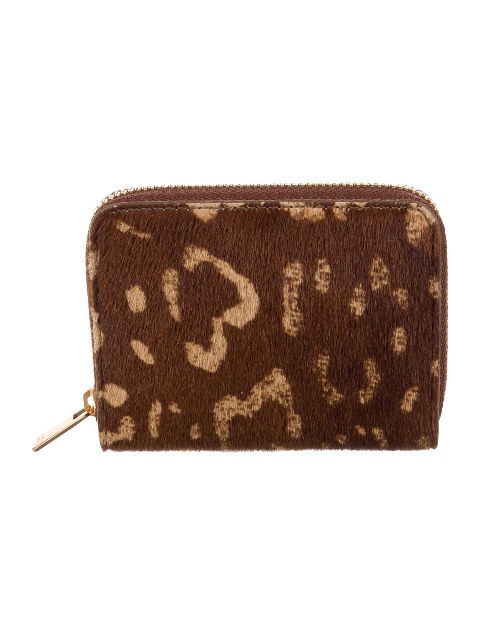 Mansur Gavriel Ponyhair Printed Coin Pouch