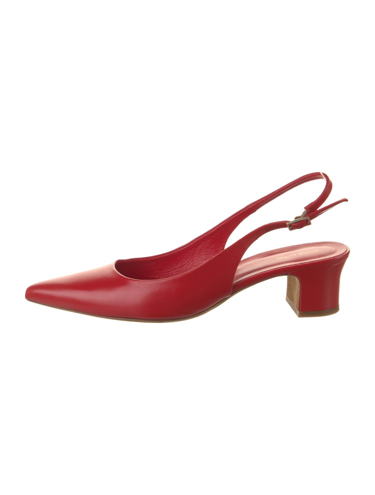 Mansur Gavriel Leather Slingback Pumps