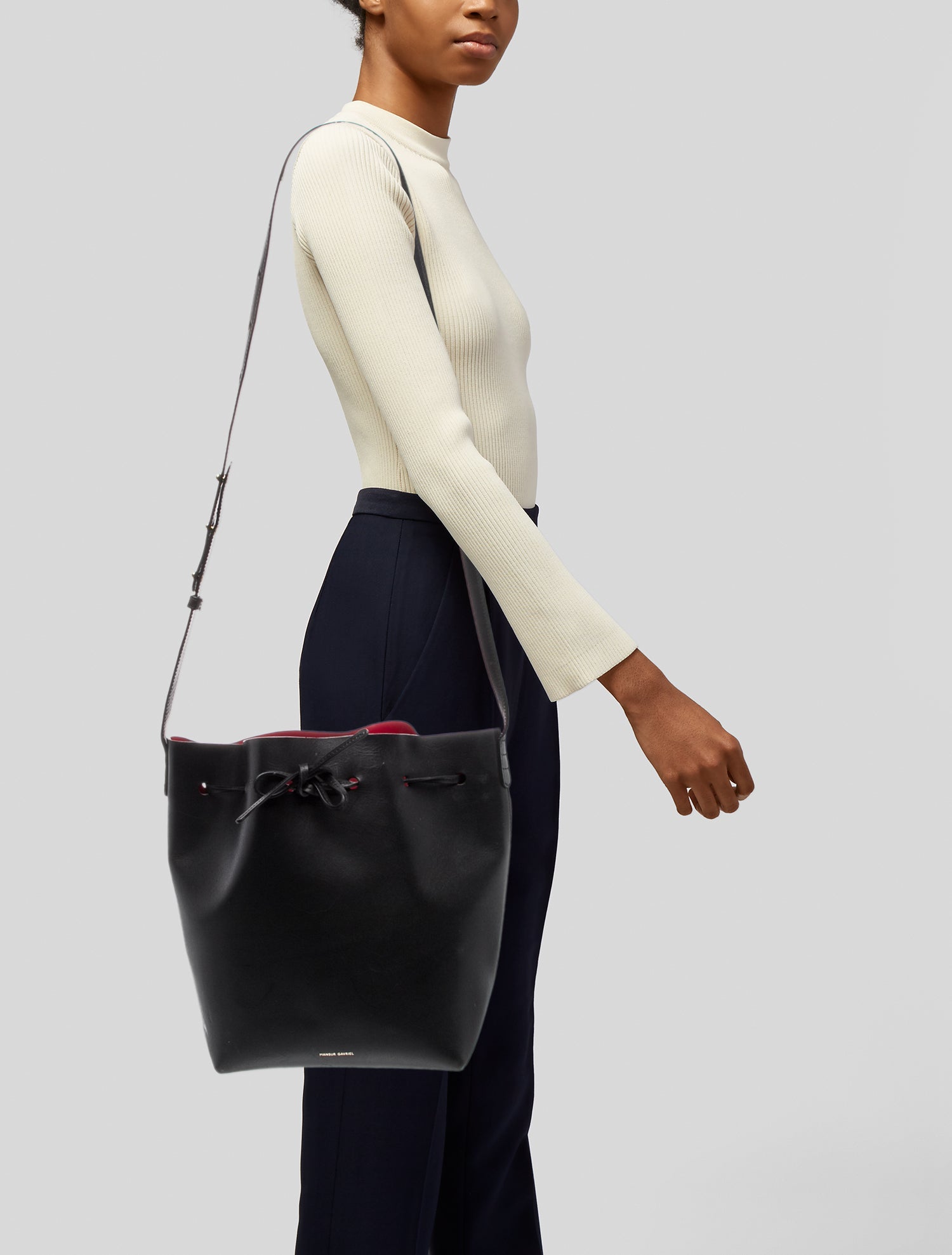 Mansur Gavriel Leather Shoulder Bag