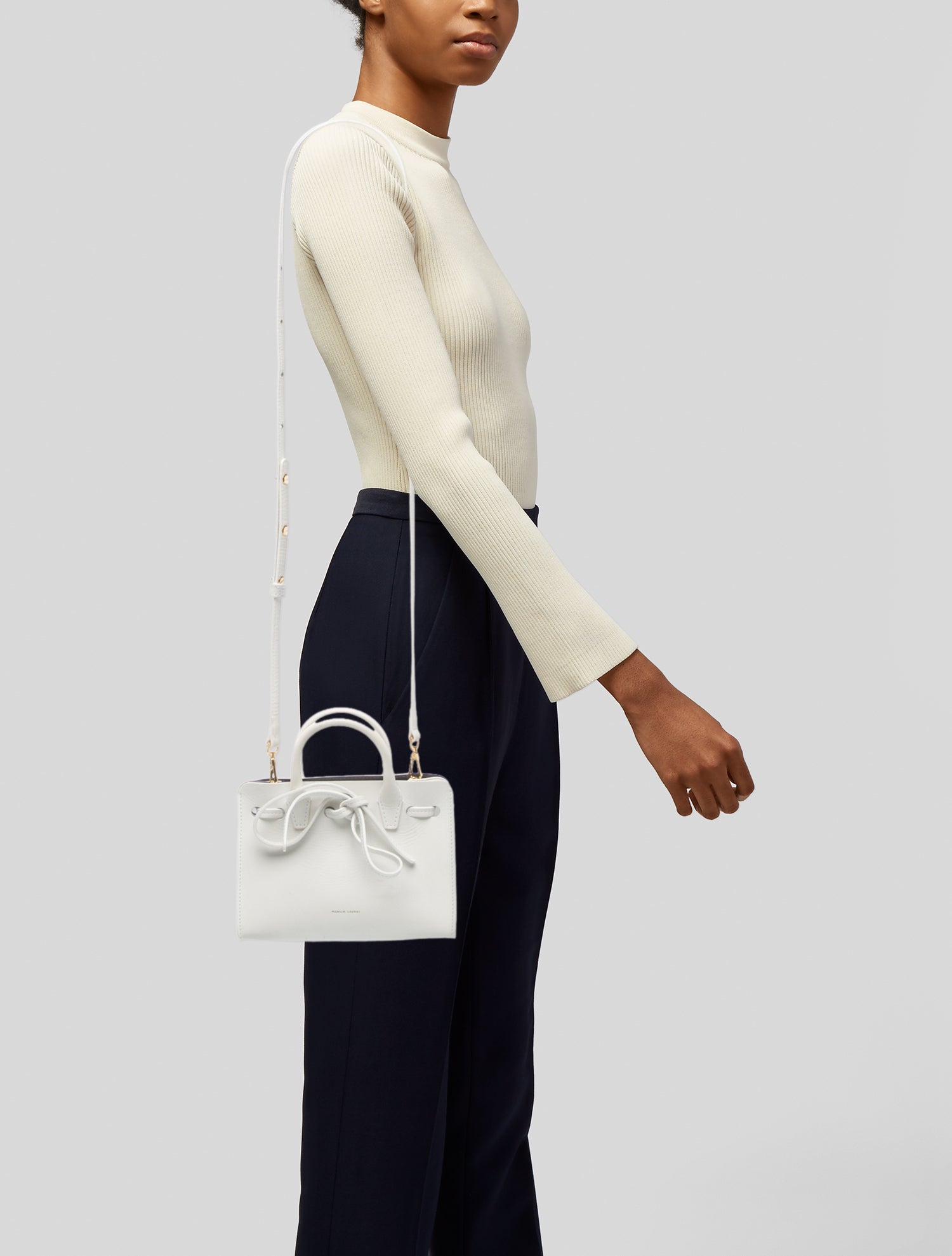 Mansur Gavriel Leather Top Handle Bag