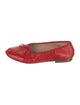 Mansur Gavriel Patent Leather Bow Accents Ballet Flats