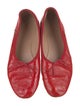 Mansur Gavriel Patent Leather Bow Accents Ballet Flats
