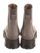Mansur Gavriel Suede Leather Trim Embellishment Chelsea Boots