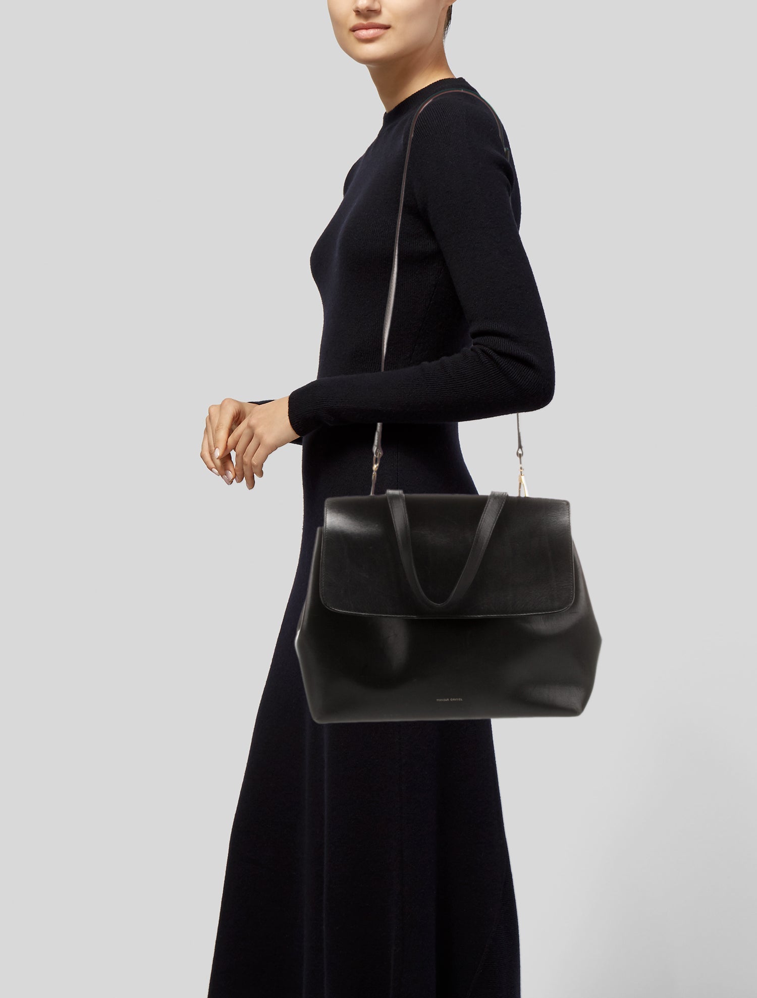 Mansur Gavriel Leather Top Handle Bag