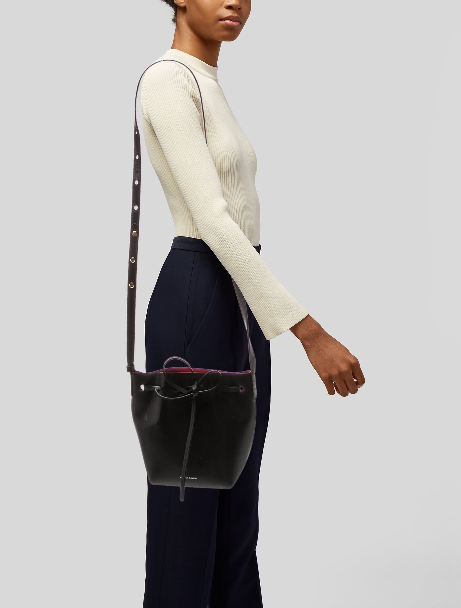 Mansur Gavriel Leather Bucket Bag
