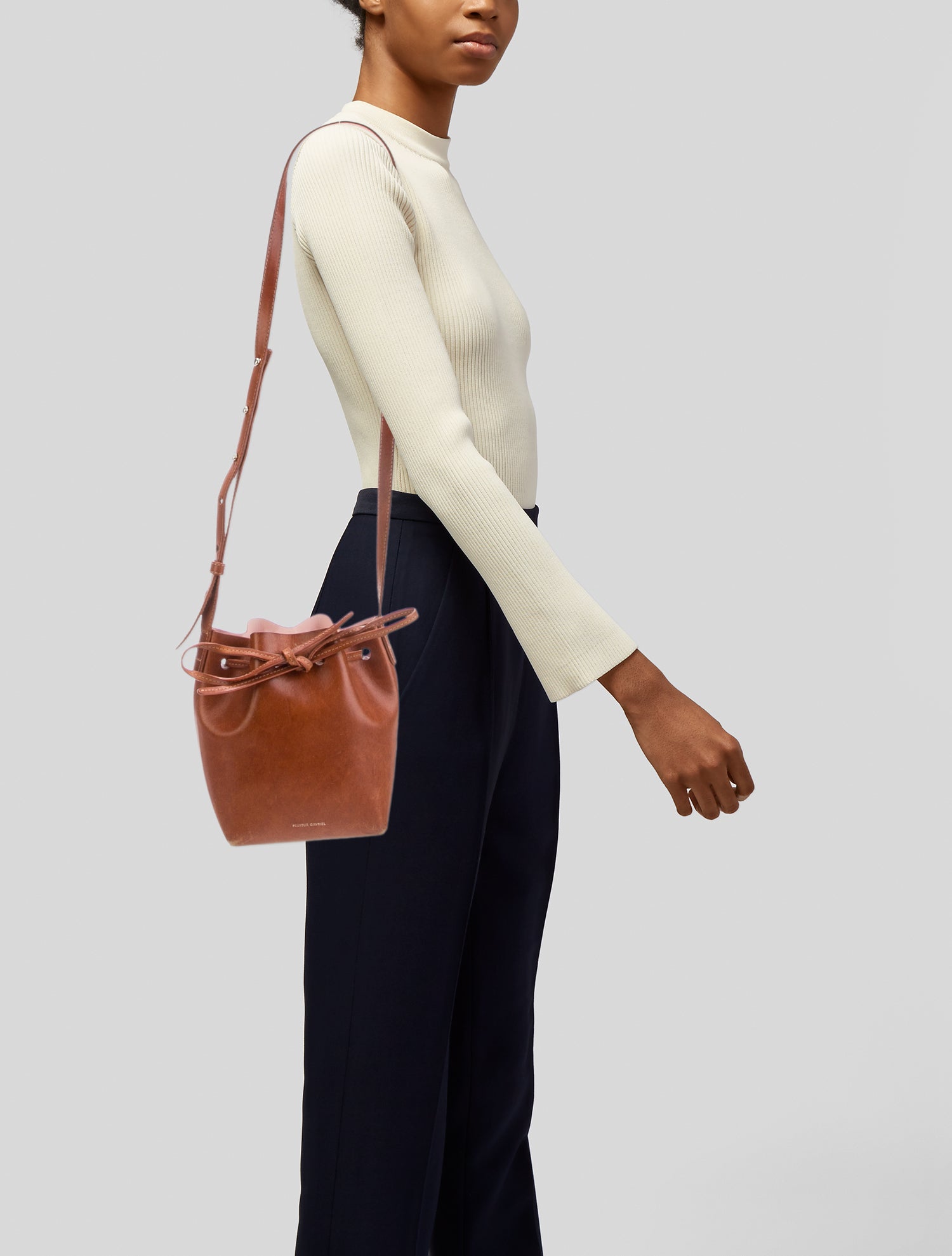 Mansur Gavriel Leather Bucket Bag