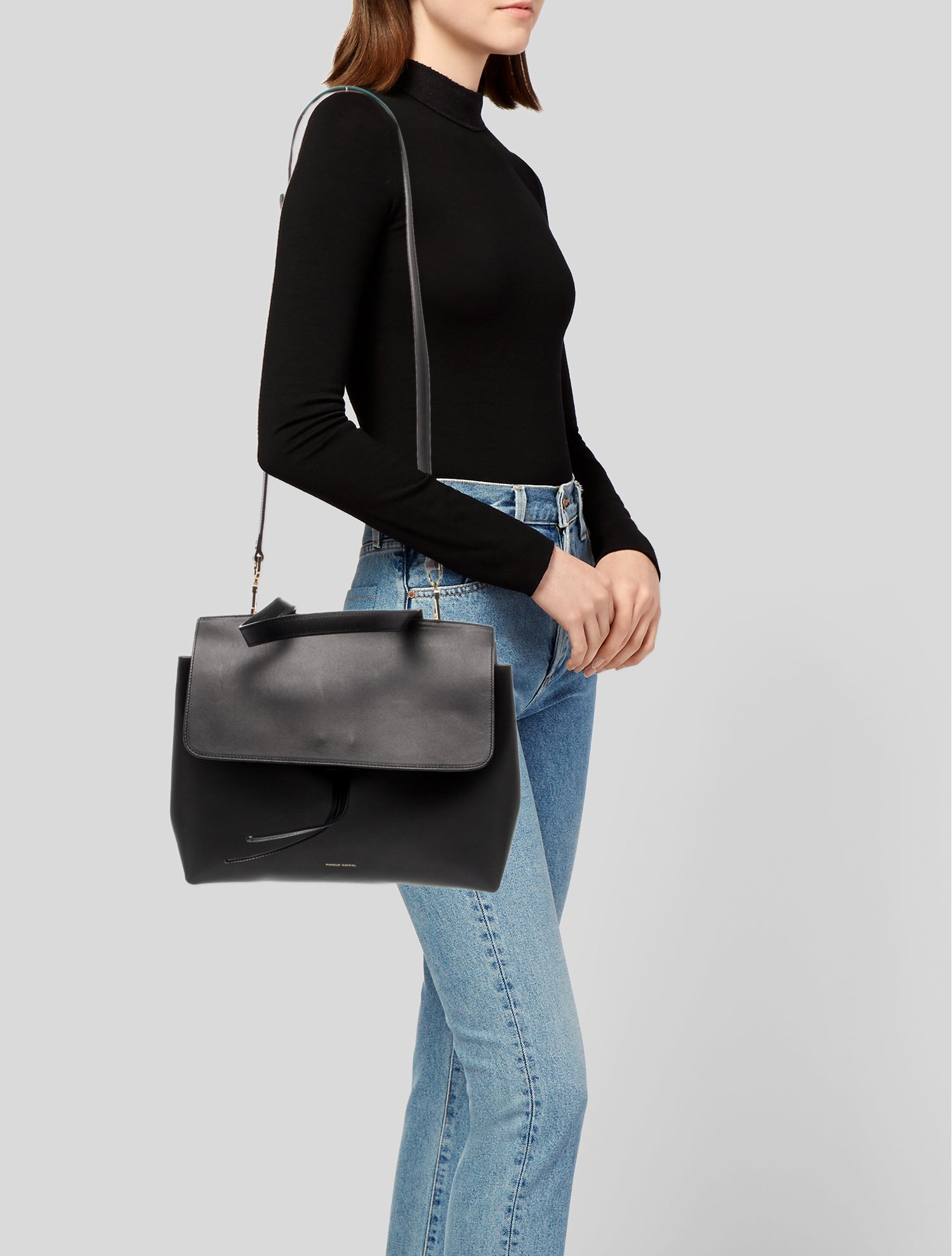 Mansur Gavriel Leather Top Handle Bag