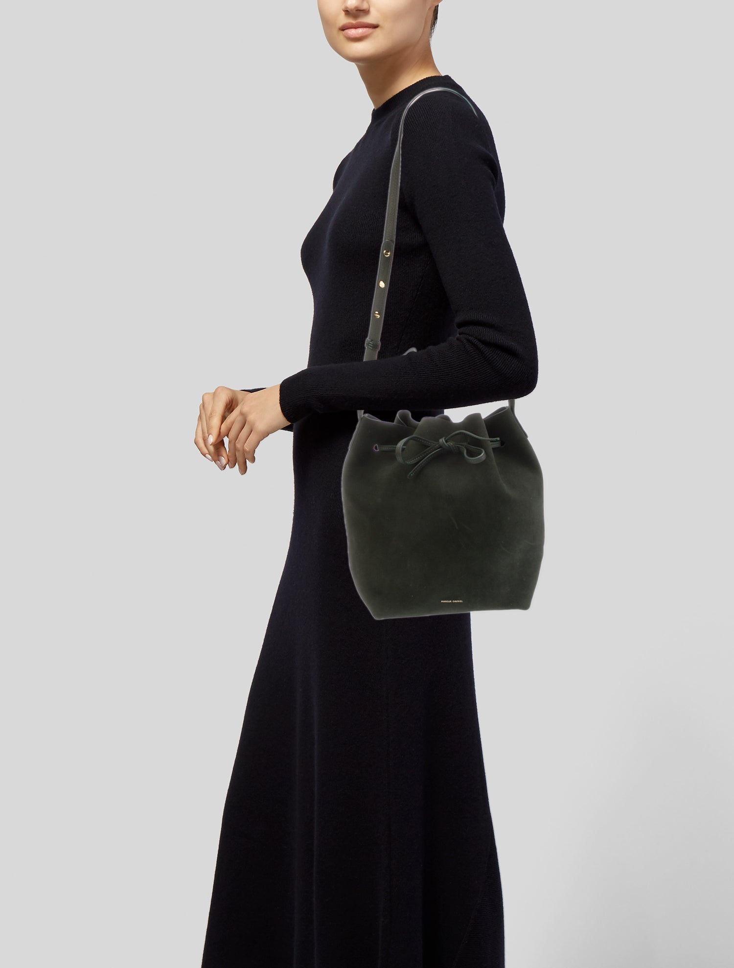 Mansur Gavriel Suede Shoulder Bag