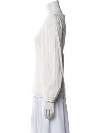 Mansur Gavriel Crew Neck Long Sleeve Top