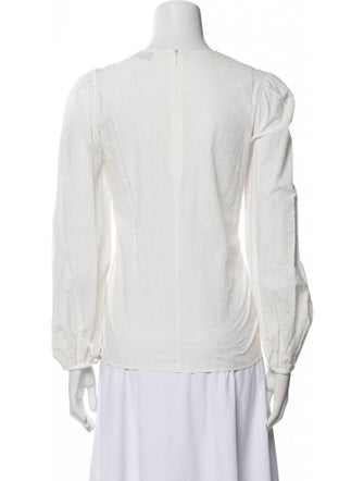 Mansur Gavriel Crew Neck Long Sleeve Top