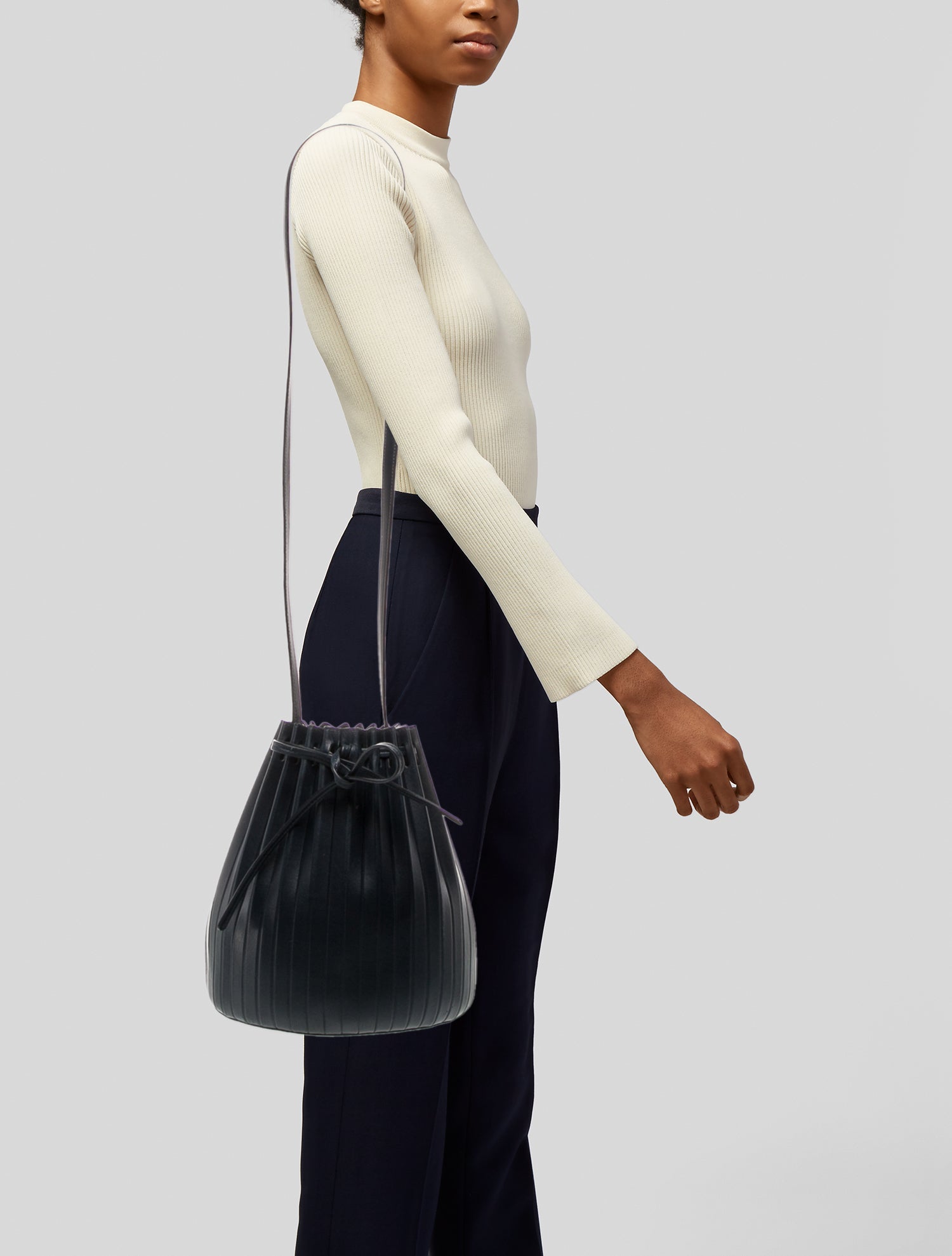 Mansur Gavriel Leather Bucket Bag