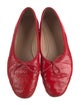 Mansur Gavriel Patent Leather Bow Accents Ballet Flats
