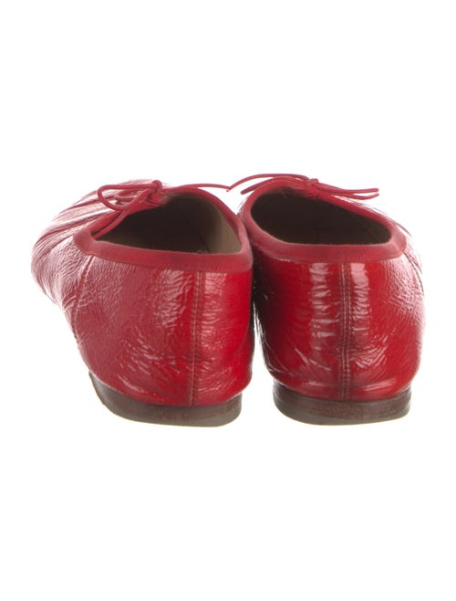 Mansur Gavriel Patent Leather Bow Accents Ballet Flats