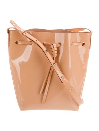 Mansur Gavriel Patent Leather Bucket Bag