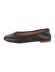 Mansur Gavriel Leather Bow Accents Ballet Flats