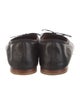 Mansur Gavriel Leather Bow Accents Ballet Flats