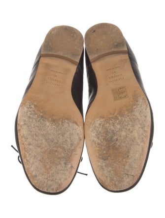 Mansur Gavriel Leather Bow Accents Ballet Flats