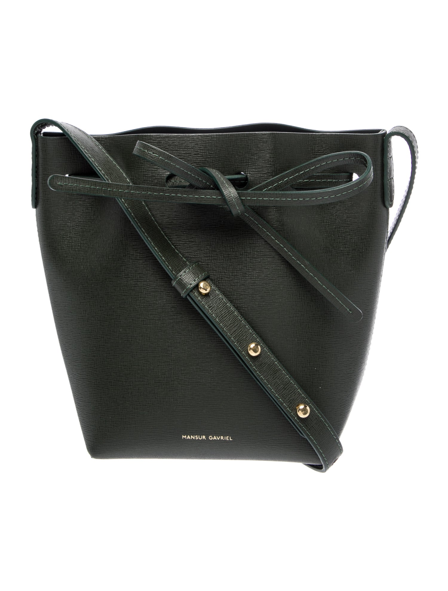Mansur Gavriel Saffiano Leather Bucket Bag