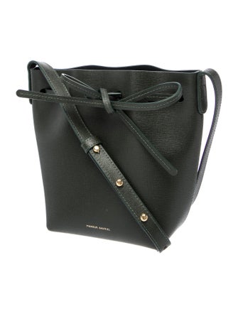 Mansur Gavriel Saffiano Leather Bucket Bag