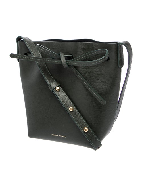Mansur Gavriel Saffiano Leather Bucket Bag