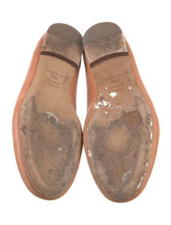 Mansur Gavriel Leather Bow Accents Ballet Flats