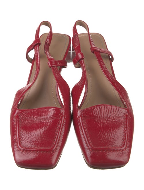 Mansur Gavriel Patent Leather Slingback Pumps