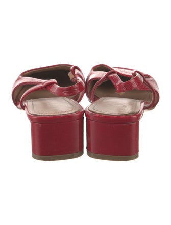 Mansur Gavriel Patent Leather Slingback Pumps