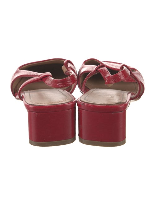 Mansur Gavriel Patent Leather Slingback Pumps