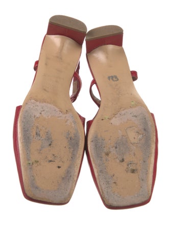 Mansur Gavriel Patent Leather Slingback Pumps