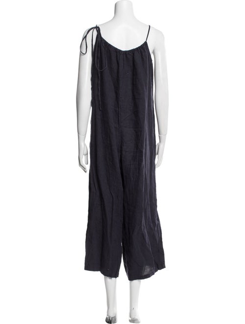 Mansur Gavriel Linen Scoop Neck Jumpsuit