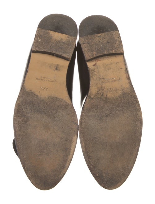 Mansur Gavriel Patent Leather Bow Accents Loafers